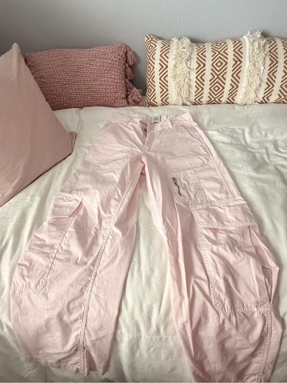 BDG Light Pink Cargo Pants